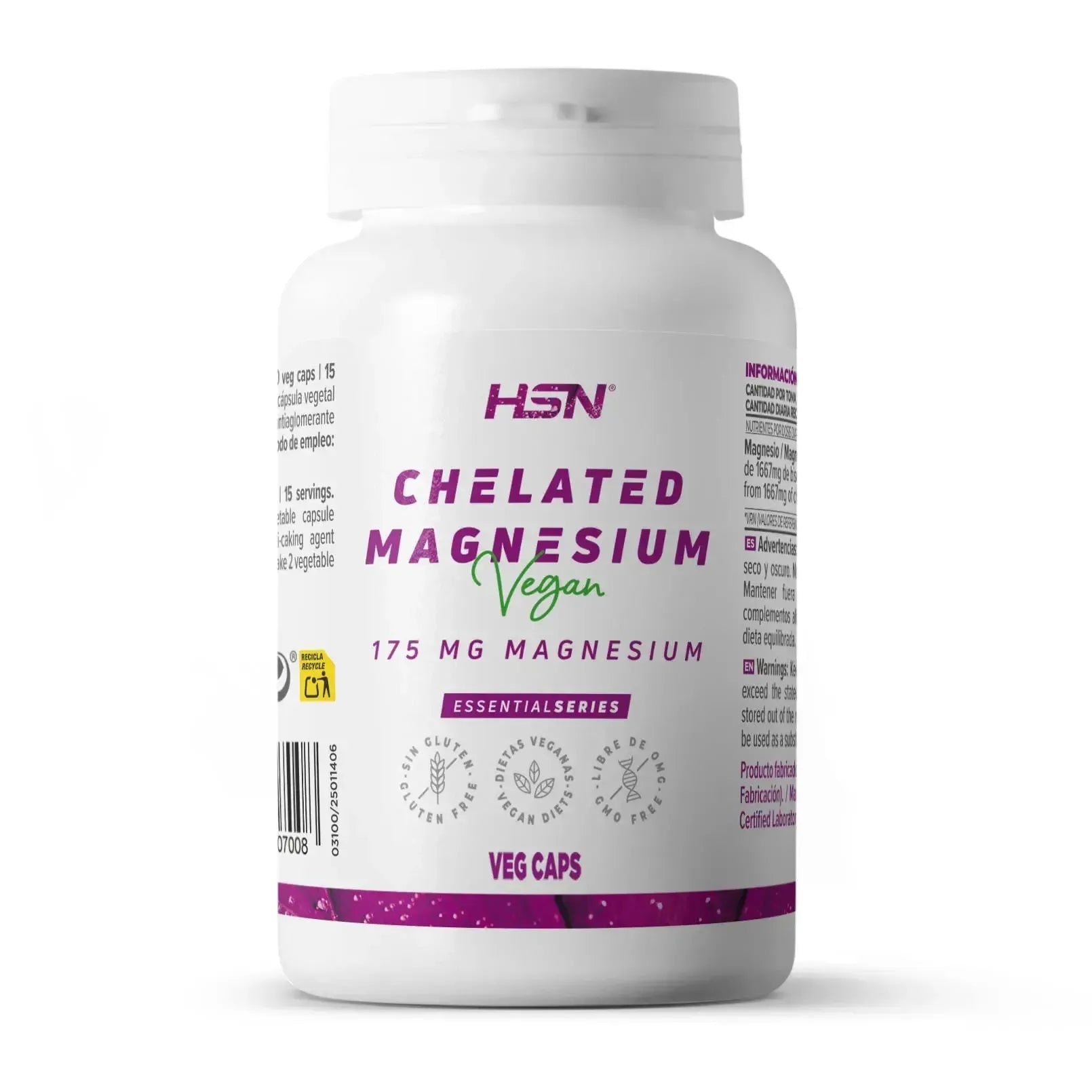 Bisglicinato De Magnesio (175mg Magnesio) - 120 CAPS